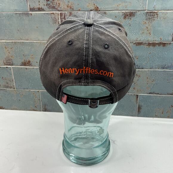 Henry Repeating Arms Mens Baseball Cap Made in America Adjustable Buckle Close - Picture 5 of 11
